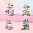 thumbnail image 1 of Haibin 4 Sets Street View Gourmet Food Shop Mini Building Blocks, MOC Creative DIY Mini Bricks House Set, Awesome Building Toys Gift for Kids and Adults for Kids 6+, 1 of 5