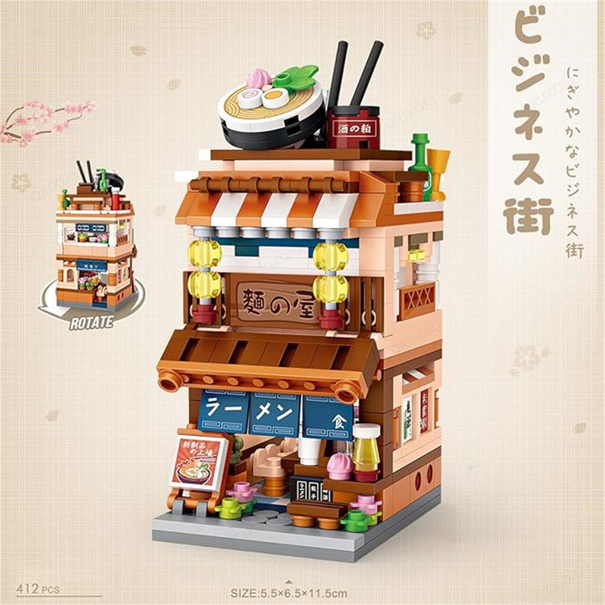 Haibin 412 Pcs Building Brick Sets, Mini City View Building Toy Sets, Japanese Blocks Toy, STEM Gifts for Kids Age 5-16+
