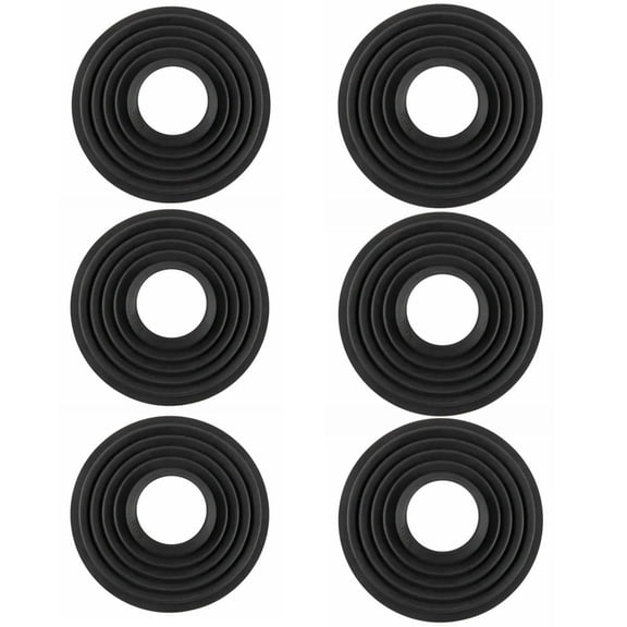 Haida 3 Pack Silicone Lens Hood for 50 to 70mm Diameter Lens, Black - With 2 Pack Silicone Lens Hood for 70-to 90mm Diameter Lens, Black