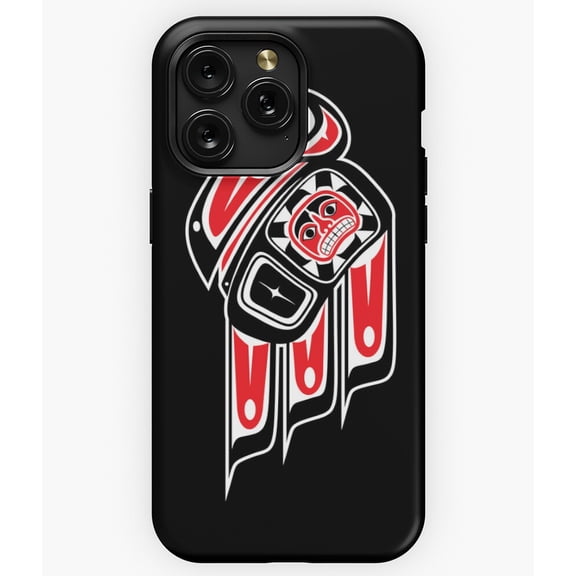 Haida Raven Pacific Northwest Native Art Crow A13214 Phone Case for iPhone 11 to 17 Pro Max