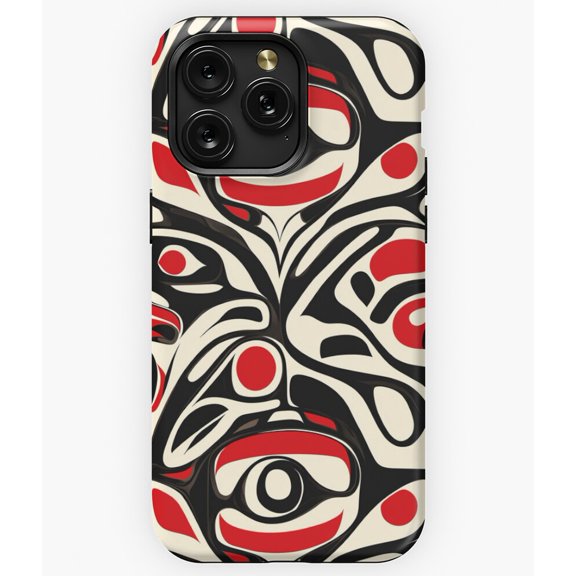 Haida Spirit Ancestral Harmony Native Art A13220 Phone Case for iPhone 11 to 17 Pro Max