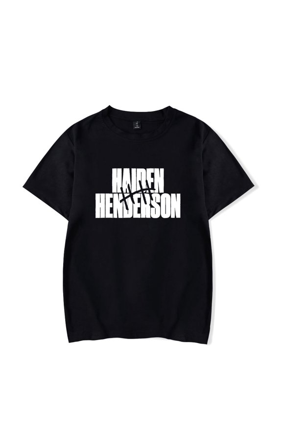 Haiden Henderson Merch Classic Logo Graphic T-Shirt Unisex Fashion Short Sleeve Tour Album Summer Jumpers Streetwear Fan Merch