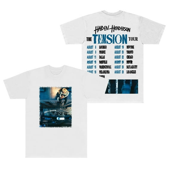 Haiden Henderson The Tension Tour T-Shirts Streetwear Tee Women Men HipHop Short Sleeve