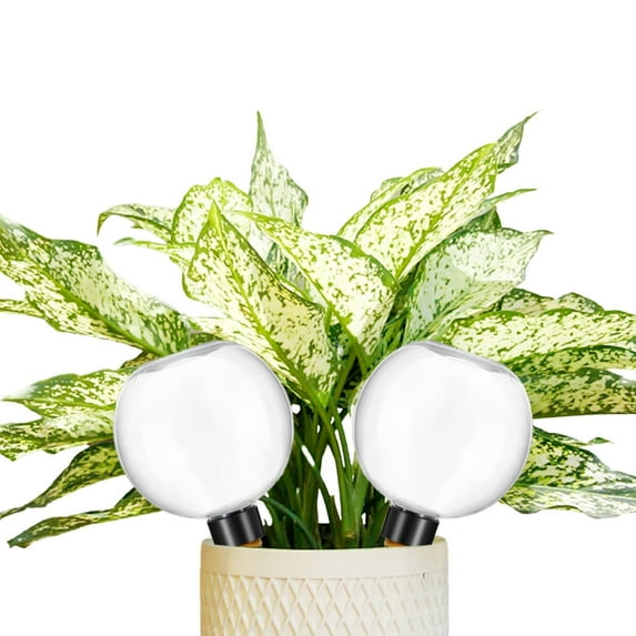 Haidf 2Pcs Plant Watering Globes, Plastic Self Watering Planter Insert Watering Bulb with Slow Release Control, Plant Watering Devices for Indoor Outdoor Plants Automatic Drip Irrigation, 6.7" H