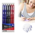 thumbnail image 1 of Haidf 6Pcs Erasable Gel Pens, 0.5mm Fine Point Black Blue Red Ink Erasable Pens, Retractable Smooth Writing Pens for Writing, Journaling and Note Taking, Make Mistake Disappear, Office Supplies, 1 of 9