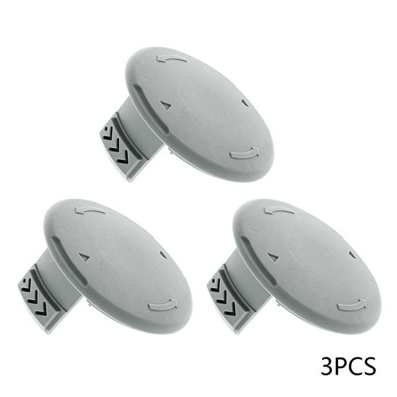 Haidf Clearance 3Pcs AC14HCA Spool Cap Replacement Compatible with 18V, 24V, 40V Cordless Trimmers Weed Eater, Number 993373001 Trimmer Spool Line Cap Replacement Parts, Trimmer Spool Cover Cap, Gray