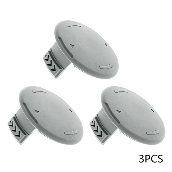 Haidf Clearance 3Pcs AC14HCA Spool Cap Replacement Compatible with 18V, 24V, 40V Cordless Trimmers Weed Eater, Number 993373001 Trimmer Spool Line Cap Replacement Parts, Trimmer Spool Cover Cap, Gray