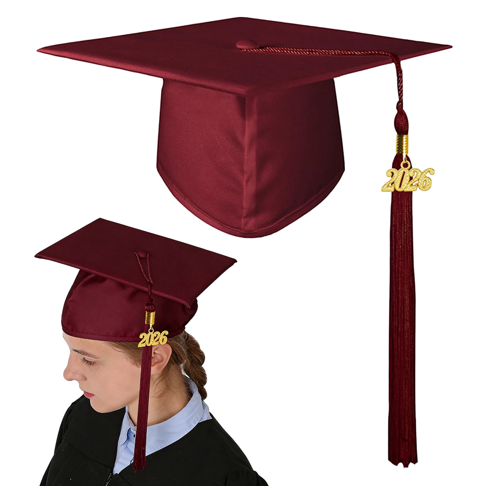 Haidf Graduation Cap, Unisex Adult Matte Graduation Hat with 2026 ...
