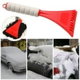 thumbnail image 1 of Haidf Ice Scrapers for Car Windshield, Portable Snow Scraper with Ergonomic Foam Grip, Multi-Purpose Ice Scraper for Car, Truck and SUV, Snow Remover for Cars, Winter Car Accessories, 10.6", Red, 1 of 9