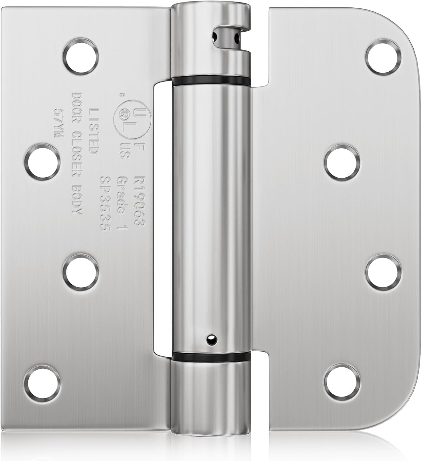 Haidms 3 Pack Self Closing Door Hinges 4 Inch Black Spring Hinge with 5 ...