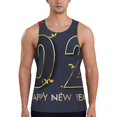 thumbnail image 1 of Haiem 2025 New Year 2 Men Workout Tank Top Gym Bodybuilding Sleeveless Muscle T Shirts Athletic Tank Breathable Workout Shirt-Large, 1 of 8