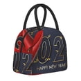 thumbnail image 1 of Haiem 2025 New Year 2 Printed Lunch Bag Women, Lunch Box Lunch Bag for Women, Small Leakproof Cute Lunch Tote Large Capacity Reusable Insulated Cooler Lunch Container, 1 of 6