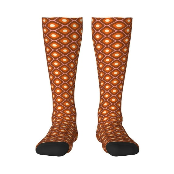 Haiem 60s and 70s Aesthetic Socks, Funny Novelty Crazy Design Cotton Socks Sports Socks Knee High Socks For Men, Women,1Pairs - Gift For Working Friends