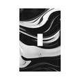 thumbnail image 1 of Haiem Abstract Black White Swirls Pattern Decorative Wall Plates, 1-Gang 5.0" x3.0", Unbreakable Thermoplastic Faceplate Cover for Decorator Receptacle Outlet & Switch-Style T, 1 of 6