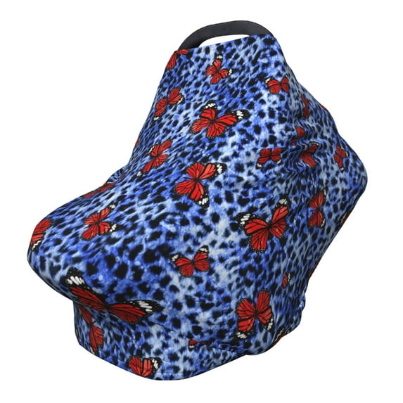Haiem Abstract Colorful Butterflies Baby Nursing Cover & Nursing Poncho - Multi Use Cover for Baby Car Seat Canopy, Stroller Cover, 360°Full Privacy Breastfeeding Coverage