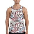 thumbnail image 1 of Haiem Abstract Floral Men Workout Tank Top Gym Bodybuilding Sleeveless Muscle T Shirts Athletic Tank Breathable Workout Shirt-X-Large, 1 of 8