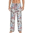 thumbnail image 1 of Haiem Abstract Floral Men's Pajama Pants Ultra Lightweight Pjs Bottoms Sleepwear Bottom Pants With Pocket Drawstring-XX-Large, 1 of 7