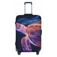 thumbnail image 1 of Haiem Abstract Line Turtle Luggage Cover Printed Suitcase Covers for Luggage Elastic Washable Suitcase Protector Fits 18-32 Inch Luggage-Large, 1 of 8