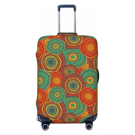 Haiem Abstract Pattern Luggage Cover Printed Suitcase Covers for Luggage Elastic Washable Suitcase Protector Fits 18-32 Inch Luggage-X-Large