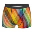 thumbnail image 1 of Haiem Abstract Watercolors Tartan Men's Boxer Briefs, Every Day Comfort Stretch Cotton Moisture-Wicking Underwear-Large, 1 of 9
