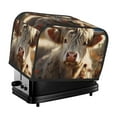 thumbnail image 1 of Haiem Adorable Flower Field Cow Print Toaster Covers 2 Slice Wide Slot,Bread Dust Cover & Fingerprint Protection,Bread Machine Cover,Appliance Covers, 1 of 7