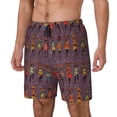 thumbnail image 1 of Haiem African Women Mens Swim Trunks with Compression Liner 2 in 1 Swimming Shorts Stretch Swimwear Quick Dry,Board Shorts-3X-Large, 1 of 9