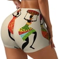 thumbnail image 1 of Haiem African Women No Front Seam Biker Shorts for Women Yoga Workout Gym Bike Shorts with Tummy Control Moisture-Wicking-XX-Large, 1 of 9
