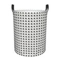 thumbnail image 1 of Haiem Airplane Leather Dirty Clothes Laundry Basket,Sturdy & Waterproof,Collapsible Round Design For Efficient Space Management,Multi-Purpose Storage Basket, 1 of 8