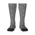 thumbnail image 1 of Haiem Airplane Routes Around The World Socks, Funny Novelty Crazy Design Cotton Socks Sports Socks Knee High Socks For Men, Women,1Pairs - Gift For Working Friends, 1 of 9