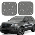 thumbnail image 1 of Haiem Airplane Routes Around The World Windshield Sun Shade: Universal Foldable 2-Piece Car Front Window Sunshade - Blocks Uv Rays, And Reduces Heat,Essential Car Accessory Medium, 1 of 7
