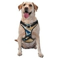 thumbnail image 1 of Haiem Airplane World Map Adventure Pattern No-Pull Dog Harness Reflective Front Clip Vest with Handle,Step-in Air Dog Harness,Adjustable 2 Metal Rings 4 Buckles-X-Large, 1 of 6