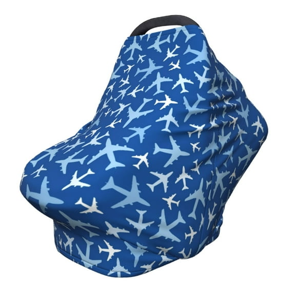 Haiem Airplanes in the Sky Baby Nursing Cover & Nursing Poncho - Multi Use Cover for Baby Car Seat Canopy, Stroller Cover, 360°Full Privacy Breastfeeding Coverage