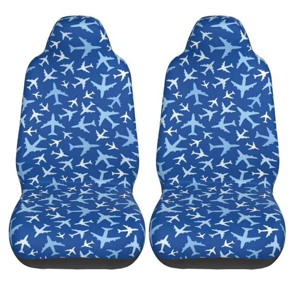 Haiem Airplanes in the Sky Printed Car Seat Covers Set of 2, Universal Fit Car Seat Covers,Protective Seat Covers,Comfortable Car Seat Covers, Easy Installation Seat Covers