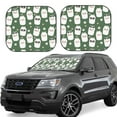 thumbnail image 1 of Haiem Alpaca Faces Windshield Sun Shade: Universal Foldable 2-Piece Car Front Window Sunshade - Blocks Uv Rays, And Reduces Heat,Essential Car Accessory Large, 1 of 7