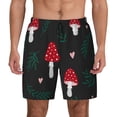 thumbnail image 1 of Haiem Amanita Mushroom Men'S Quick-Dry Swim Trunks: Comfortable Beach Shorts With Mesh Lining And Pockets - Ideal For Swimming And Sunbathing X-Large, 1 of 9