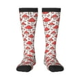 thumbnail image 1 of Haiem Amanita Red Mushroom Socks, Funny Novelty Crazy Design Cotton Socks Sports Socks Knee High Socks For Men, Women,1Pairs - Gift For Working Friends, 1 of 9