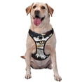 thumbnail image 1 of Haiem American Bald Eagle Pattern No-Pull Dog Harness Reflective Front Clip Vest with Handle,Step-in Air Dog Harness,Adjustable 2 Metal Rings 4 Buckles-Large, 1 of 6