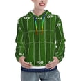 thumbnail image 1 of Haiem American Football Field for Women's Fashion Hoodies & Sweatshirts with Kangaroo Pocket,Hooded Sweatshirt with Eye-catching Drawstrings-Small, 1 of 7