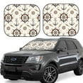 thumbnail image 1 of Haiem Anchor With Rope Windshield Sun Shade: Universal Foldable 2-Piece Car Front Window Sunshade - Blocks Uv Rays, And Reduces Heat,Essential Car Accessory Medium, 1 of 7