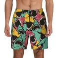 thumbnail image 1 of Haiem Angry Shark Pattern Mens Swim Trunks with Compression Liner 2 in 1 Swimming Shorts Stretch Swimwear Quick Dry,Board Shorts-X-Large, 1 of 9