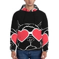 thumbnail image 1 of Haiem Animal Bulldog French Patterned Men's Hoodie with Kangaroo Pocket - Ideal Pullover Sweatshirt for Daily Wear, Travel, and Home-X-Large, 1 of 7