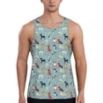 thumbnail image 1 of Haiem Animal Dog Men Workout Tank Top Gym Bodybuilding Sleeveless Muscle T Shirts Athletic Tank Breathable Workout Shirt-3X-Large, 1 of 9