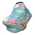 thumbnail image 1 of Haiem Animal Meditation Baby Nursing Cover & Nursing Poncho - Multi Use Cover for Baby Car Seat Canopy, Stroller Cover, 360°Full Privacy Breastfeeding Coverage, 1 of 9