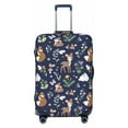 thumbnail image 1 of Haiem Animals And Wildflowers Luggage Cover Printed Suitcase Covers for Luggage Elastic Washable Suitcase Protector Fits 18-32 Inch Luggage-Large, 1 of 8