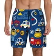 thumbnail image 1 of Haiem Animals Rescue Team Mens Swim Trunks with Compression Liner 2 in 1 Swimming Shorts Stretch Swimwear Quick Dry,Board Shorts-3X-Large, 1 of 9