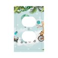 thumbnail image 1 of Haiem Animals Riding Across The Sky Pattern Decorative Wall Plates, 1-Gang 5.0" x3.0", Unbreakable Thermoplastic Faceplate Cover for Decorator Receptacle Outlet & Switch-Style S, 1 of 6