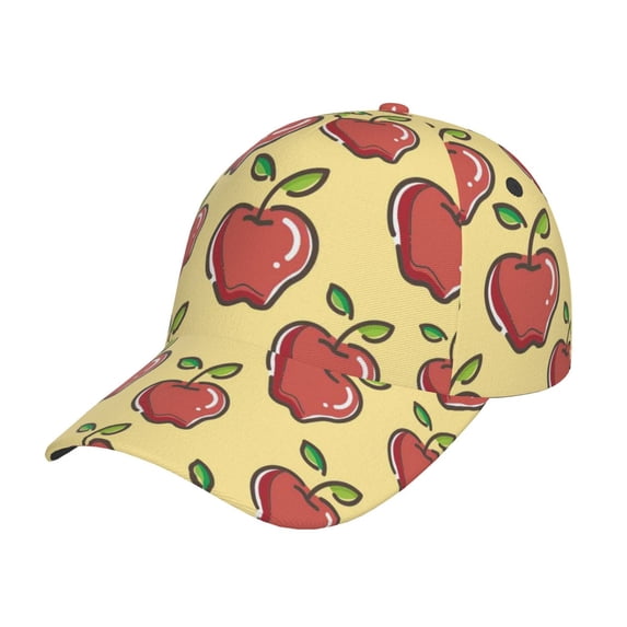 Haiem Apple Baseball Cap Dad Hat Cotton Soft Adjustable Fashion Hats for Men Women Unisex Style Headwear