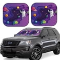 thumbnail image 1 of Haiem Astronaut On Mission In Outer Space Windshield Sun Shade: Universal Foldable 2-Piece Car Front Window Sunshade - Blocks Uv Rays, And Reduces Heat,Essential Car Accessory Medium, 1 of 7