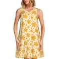 thumbnail image 1 of Haiem Autumn Fall Yellow Leaves for Women’s Summer Dresses – Casual Sleeveless Tank Loose Sundress, Lightweight Beach Dress, 1 of 7