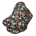 thumbnail image 1 of Haiem Autumn Fox Owl Baby Nursing Cover & Nursing Poncho - Multi Use Cover for Baby Car Seat Canopy, Stroller Cover, 360°Full Privacy Breastfeeding Coverage, 1 of 9